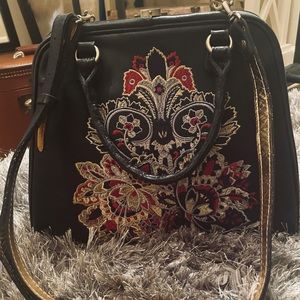 Patricia Nash Italian Leather Pronvencal Escape Embroidery Collection Bag/ Purse